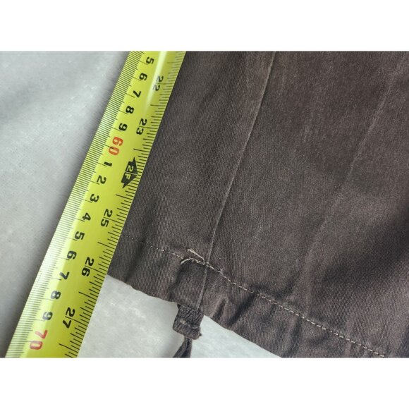 Empyre Relax Cargo Pants Mens 30 Brown Relaxed Skater Y2K Baggy Military - Picture 8 of 10